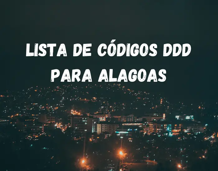 Lista de Códigos DDD para Alagoas